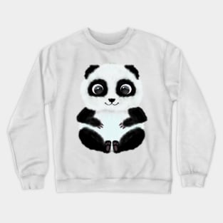 Cute Panda Bear with Big Eyes Crewneck Sweatshirt